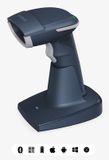 Inateck BCST-54 Draadloze barcodescanner, Bluetooth 5.0, 2,4 GHz, intelligent station, beeldschermscannen, blauw