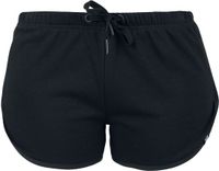 R.E.D. by EMP R.E.D. Rock-Engineered Design zwarte shorts met labelpatch en metalen detail - Dames - XL