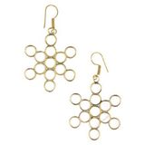 Ruben Robijn Boucles d'oreilles laiton - couleur or model1
