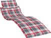 vidaXL Ligbedkussen 186x58x4 cm Oxford stof ruitpatroon rood