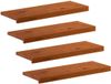 vidaXL - Marche - 4 - pc - 70 - x - 25 - x - 2 - cm - Brun - Massif - Chêne