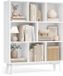 Songmics Bibliothèque – blanc nuage – 8 étagères – 107,40 cm – 24 cm – 90 cm