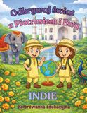 Odkrywaj Piotruś i Ewa Indie: Kolorowanka edukacyjna dla dzieci