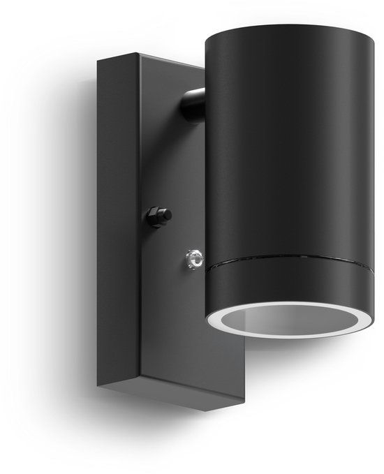 Calex Alba Wandlamp - 1x GU10 - Zwart