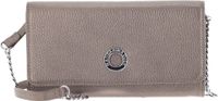 MANDARINA DUCK Leren Kaarthoes Schoudertas Mellow Lux Wallet Bag Light Gold Goudkleurig