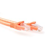 ACT Oranje 0,5 meter U/UTP CAT6 patchkabel snagless met RJ45 connectoren IS1500