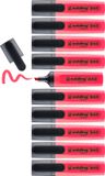 edding 345 highlighter - rood - 10 markeerstiften
