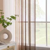 Wan GmbH Vitrage Gordijn 225x140cm Wit Lichtkoffie Polyester 2 Stuks
