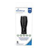 MediaRange MR735 Lampe de poche Noir LED 250 Lumen 1800 mAh USB