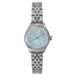 Timex Trend Dameshorloge, 25 mm, zilverkleurig bandje van roestvrij staal met blauwe wijzerplaat en zilverkleurige kast, TW2W90700