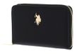 U.S. POLO ASSN. Jones Zwarte portemonnee met ritssluiting
