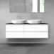 OLTENS Vernal set de salle de bain, 3 pièces, composé de 2 meubles bas avec tiroirs et un plan de console de 140 x 48,6 cm