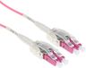 ACT 1 meter Multimode 50/125 OM4 Polarity Twist patchkabel met LC connectoren