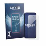 Savvies 3 Stuks Screenprotector - Geschikt voor Google Pixel 11 Pro XL - Glas Transparant