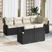 Maison Exclusive - Set de deux bancs de jardin, noir, en polyrotin