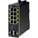 Cisco Industrial Ethernet 1000 Series - Commutateur - Géré - 8 x 10/100/1000 (PoE+) + 2 x 1000Base-X SFP (liaison montante) - Montage sur rail DIN - PoE+ - Alimentation CC