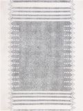 Safavieh Bohemian Indoor Hand Tufted Abstract Collection, ABT340, in Ivory / Charcoal, 60 X 91 cm