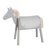 roba Accessoireset voor buitenspeelpaard 'roba Style' – Deken & halster voor voltige paard – Voor kinderen vanaf 3 jaar – Makkelijk afneembare microfiber – Grijs