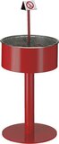 Zandasbak op voet - Rood/Blauw/Zwart - Metaal - 1 jaar garantie