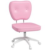 Vinsetto bureaustoel - polyurethaan - 46x59x92cm - roze