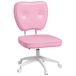 Vinsetto bureaustoel - polyurethaan - 46x59x92cm - roze