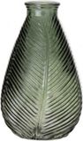 Bellatio Design Vase - vert transparent verre - 14 x 23 cm - vase