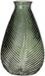 Bellatio Design Vase - vert transparent verre - 14 x 23 cm - vase