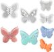 Ibenzoa® set de 4 moules en silicone 3D en forme de papillons