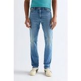Wrangler Texas Slim Harbor Blue Jeans Denim Blue Größe: W33L32