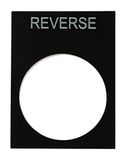 RS PRO Labelplaat voor Ptec-drukknop, reverse, verpakking van 5 stuks