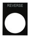 RS PRO Labelplaat voor Ptec-drukknop, reverse, verpakking van 5 stuks