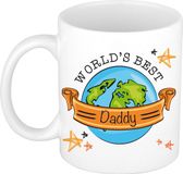 Bellatio Decorations Cadeau koffie/thee mok voor papa - beste papa - oranje - vaderdag/moederdag