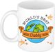 Bellatio Decorations Cadeau koffie/thee mok voor papa - beste papa - oranje - vaderdag/moederdag