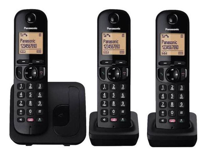 Panasonic KX-TGC253NLB - Dect Trio - Black