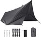 FREE SOLDIER Waterdicht tentzeil - multifunctioneel - 1 stuk - grijs - 3 x 3,2 m