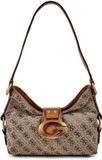 GUESS Camden Mini Shoulder Bag Latte Logo / Cognac bruine