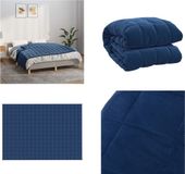 vidaXL Verzwaringsdeken 137x200 cm 6 kg Badstof Blauw
