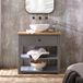 Hudson Reed Startford meuble lavabo 84cm gris clair avec lavabo à poser rond et bouton noir classique