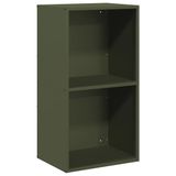 VidaXL Brandhoutkar & -houder Staal Groen 300x750 mm