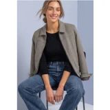 Veste à col chemise et motif