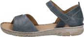 Josef Seibel Ivy 05 Vrouwen Platte Sandalen Azur Leer Klittenband