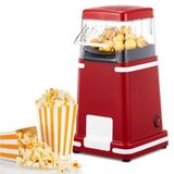 VINATO Popcornmachine, hete lucht 1200 W, zonder olie, popcornmachine, 1 knop, bereiding van popcorn in slechts 2 minuten, ideaal voor thuis en op reis