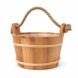 4Living Seau de sauna 4 litres en aulne - Seau de pochage avec poignée en corde
