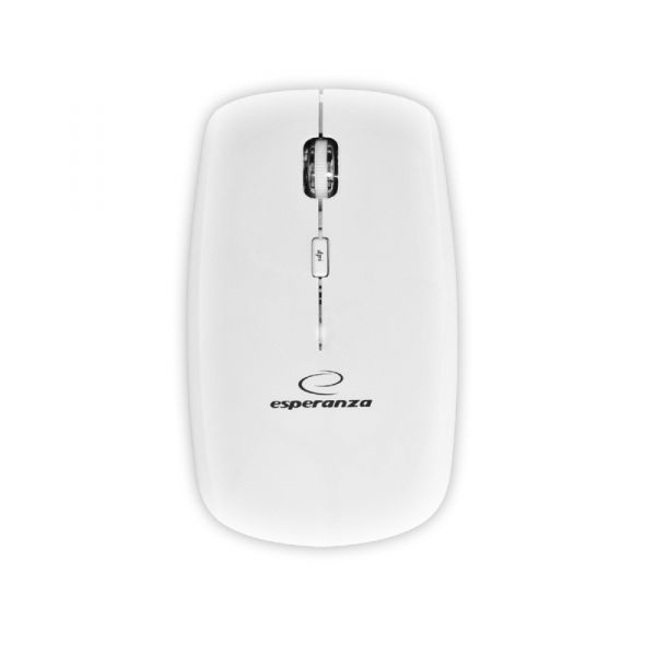 Esperanza EM120W - Muis - 2400 DPI - Grijs/Wit
