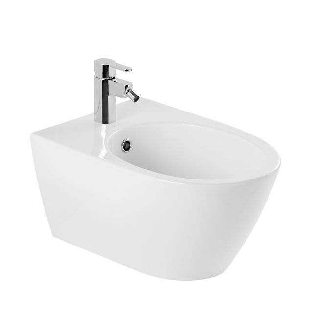 QeramiQ Sanlife Bidet - Hangend - Wit - 38x55.7x29.4cm
