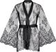 Hunkemöller Dames Nachtmode Kimono Allover Lace - Zwart - maat M/L