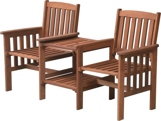 SenS-Line Memphis Hardwood Tête-à-Tête - Bruin - Tuinbank - 160 cm