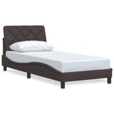 vidaXL Bedframe Stof Donkerbruin 80x200 cm