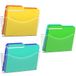 Kuntine.B 3 Pack Clear Single Pocket File Houder Opknoping Muur Organizer, Wall Mount Mails Magazines Organizer voor Kantoor en Thuis