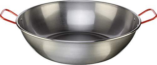 La Ideal Garcima Diepe pan, gepolijst staal, zilver, 30 x 40 x 30 cm